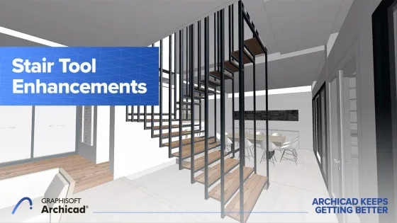 Archicad 25 Trepi töövahendi täiustused
