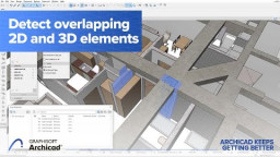 Kontrollige Archicadi-s kattuvaid elemente