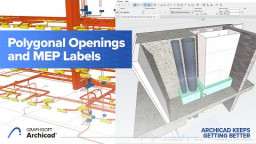 Kuidas t&ouml;&ouml;tavad Archicad-ga sisseehitatud MEP Modeler, pol&uuml;gonaalsed avad ja MEP sildid